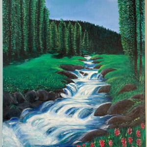 Sparkling Diamonds Of The Waterfall